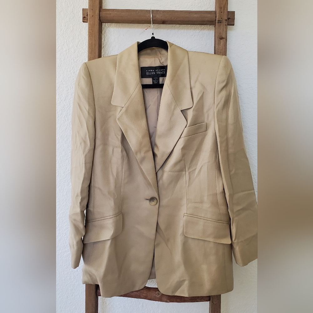 Ellen tracy 100% silk blazer